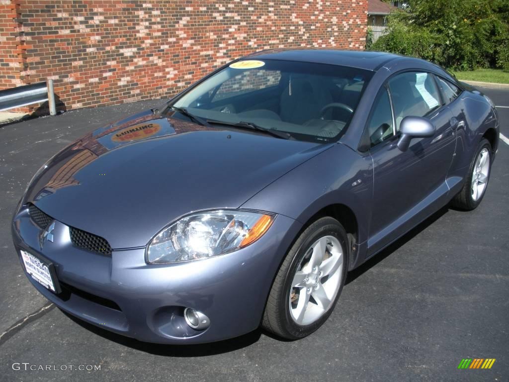 2007 Eclipse GT Coupe - Still Blue Pearl / Medium Gray photo #1