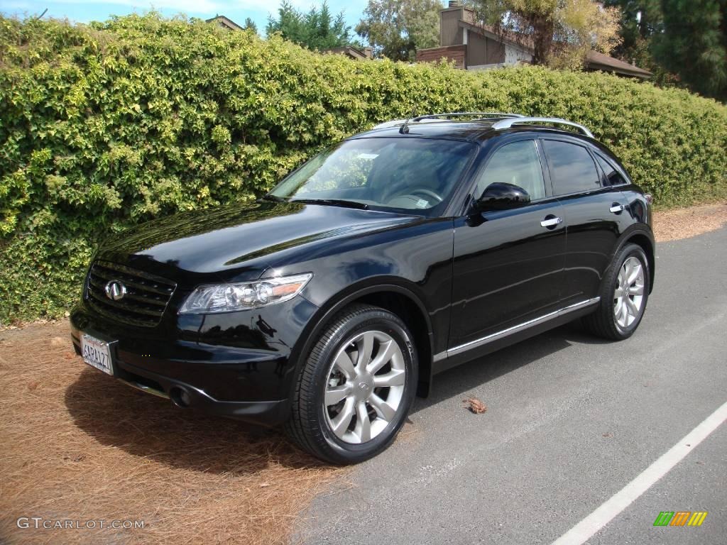 2008 FX 35 AWD - Black Obsidian / Wheat photo #1