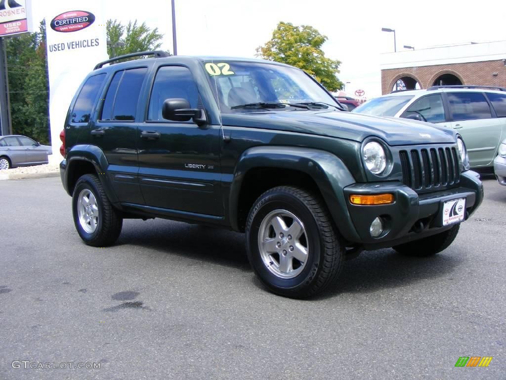 2002 Liberty Limited 4x4 - Shale Green Metallic / Taupe photo #2