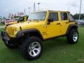 2008 Detonator Yellow Jeep Wrangler Unlimited X 4x4  photo #2