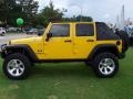 2008 Detonator Yellow Jeep Wrangler Unlimited X 4x4  photo #3