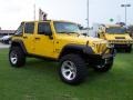2008 Detonator Yellow Jeep Wrangler Unlimited X 4x4  photo #7