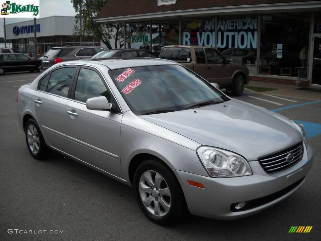 2007 Optima EX V6 - Bright Silver Metallic / Gray photo #1