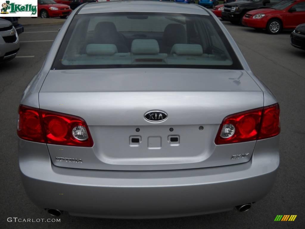 2007 Optima EX V6 - Bright Silver Metallic / Gray photo #4