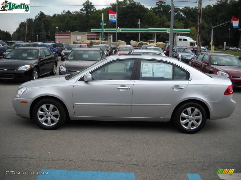 2007 Optima EX V6 - Bright Silver Metallic / Gray photo #6