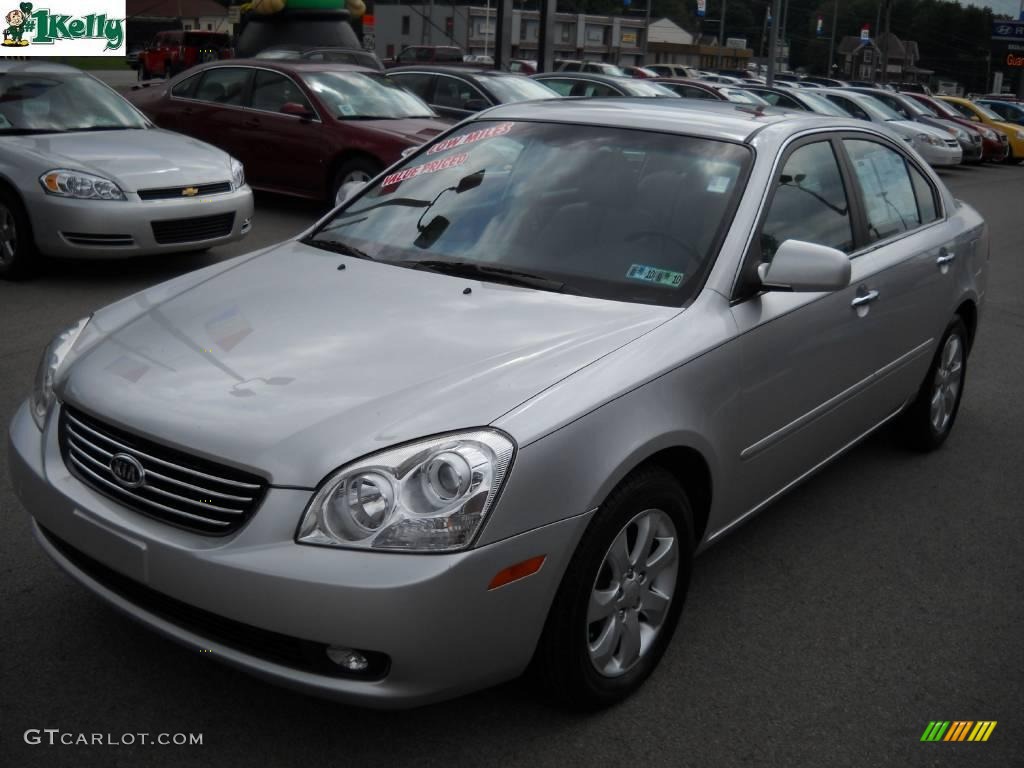 2007 Optima EX V6 - Bright Silver Metallic / Gray photo #15