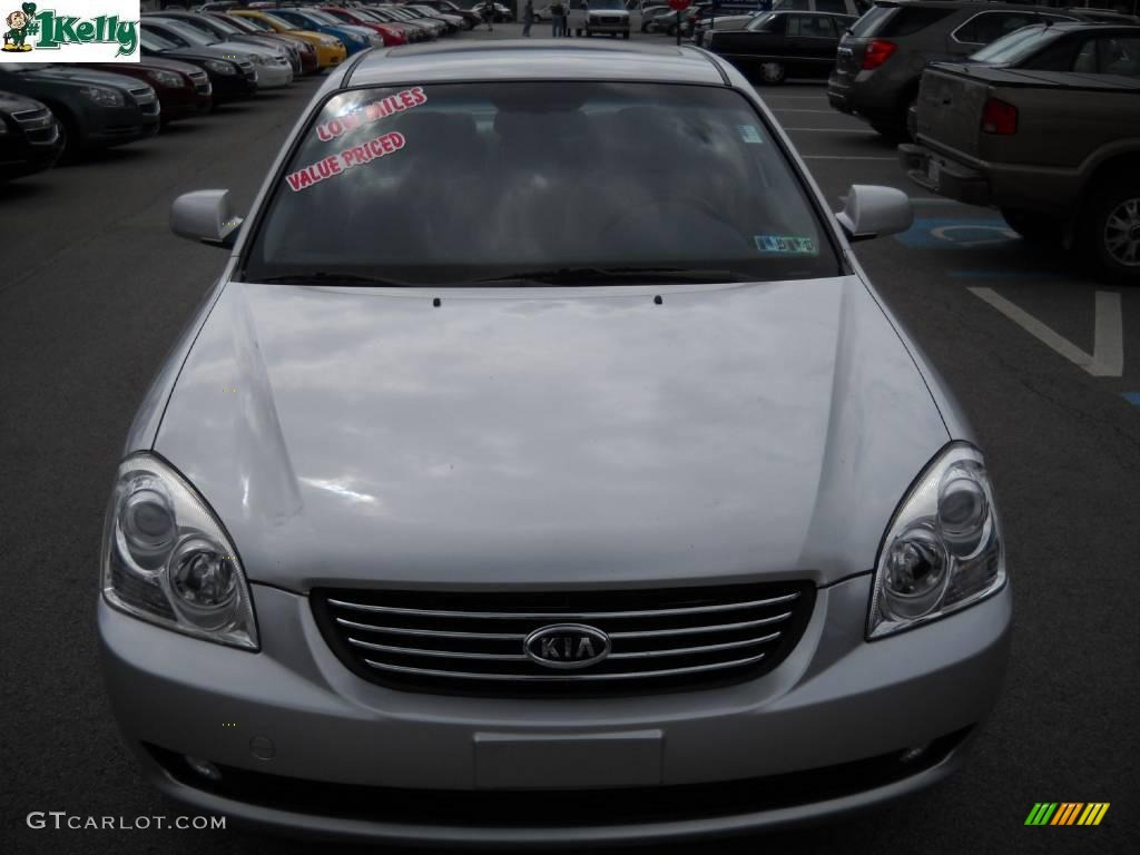 2007 Optima EX V6 - Bright Silver Metallic / Gray photo #16