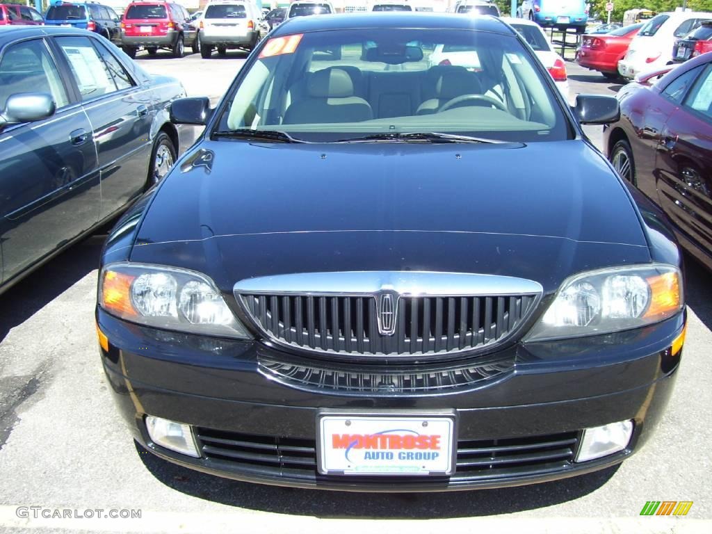 2001 LS V8 - Black / Medium Parchment photo #2