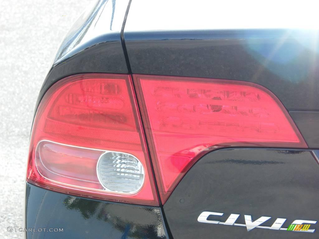 2007 Civic EX Sedan - Nighthawk Black Pearl / Gray photo #10