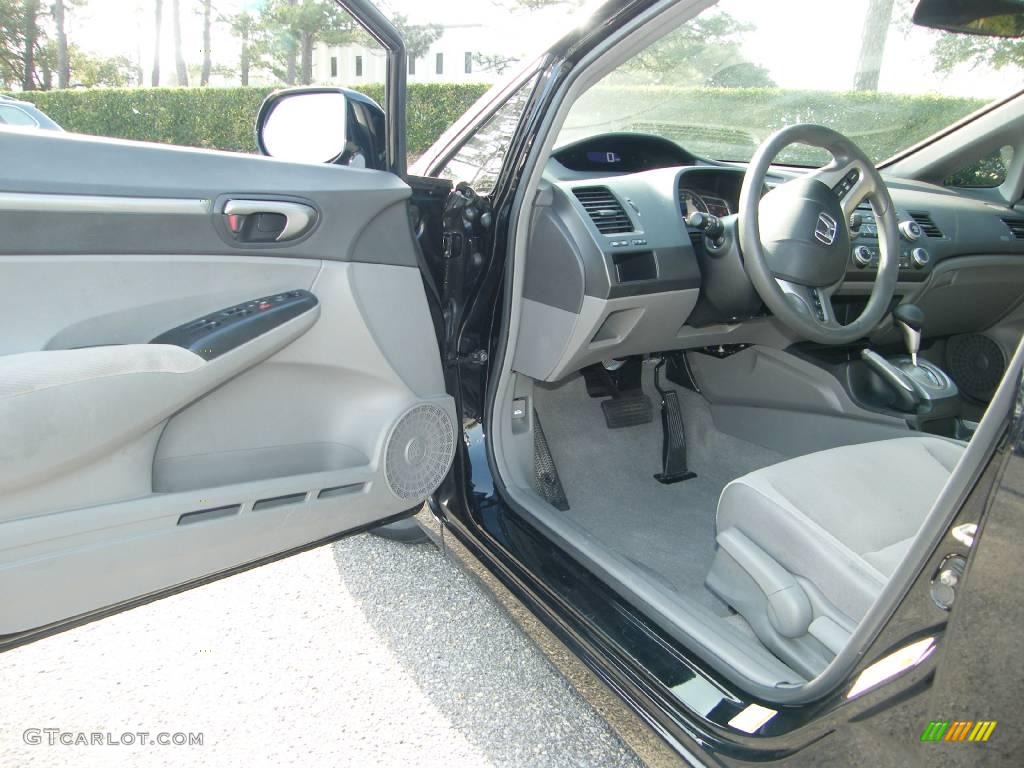 2007 Civic EX Sedan - Nighthawk Black Pearl / Gray photo #13