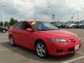 2008 Volcanic Red Mazda MAZDA6 i Touring Hatchback  photo #7