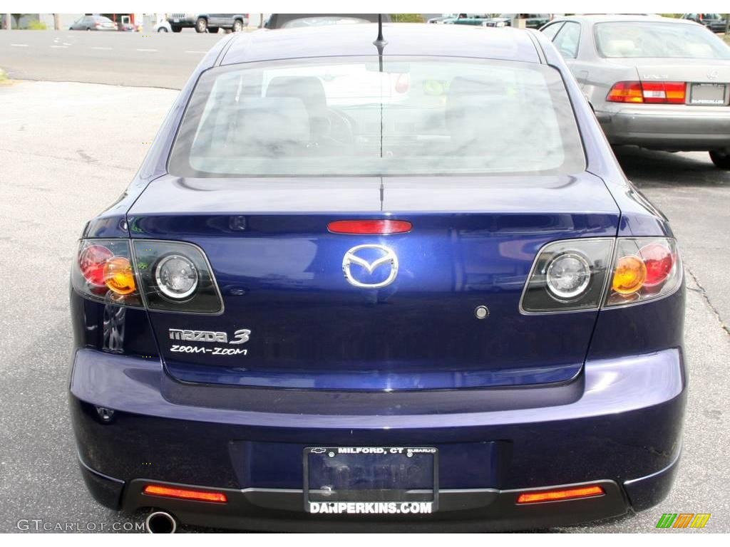 2005 MAZDA3 s Sedan - Strato Blue Mica / Black photo #7