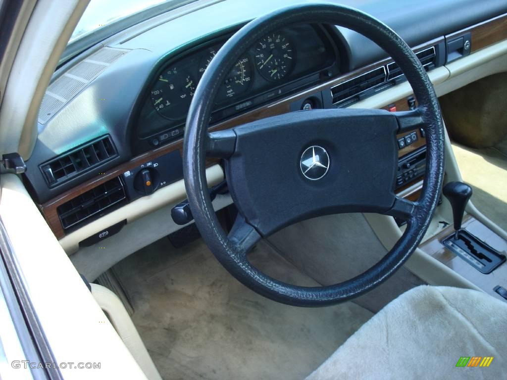 1986 S Class 300 SDL - Deep Blue / Creme Beige photo #11