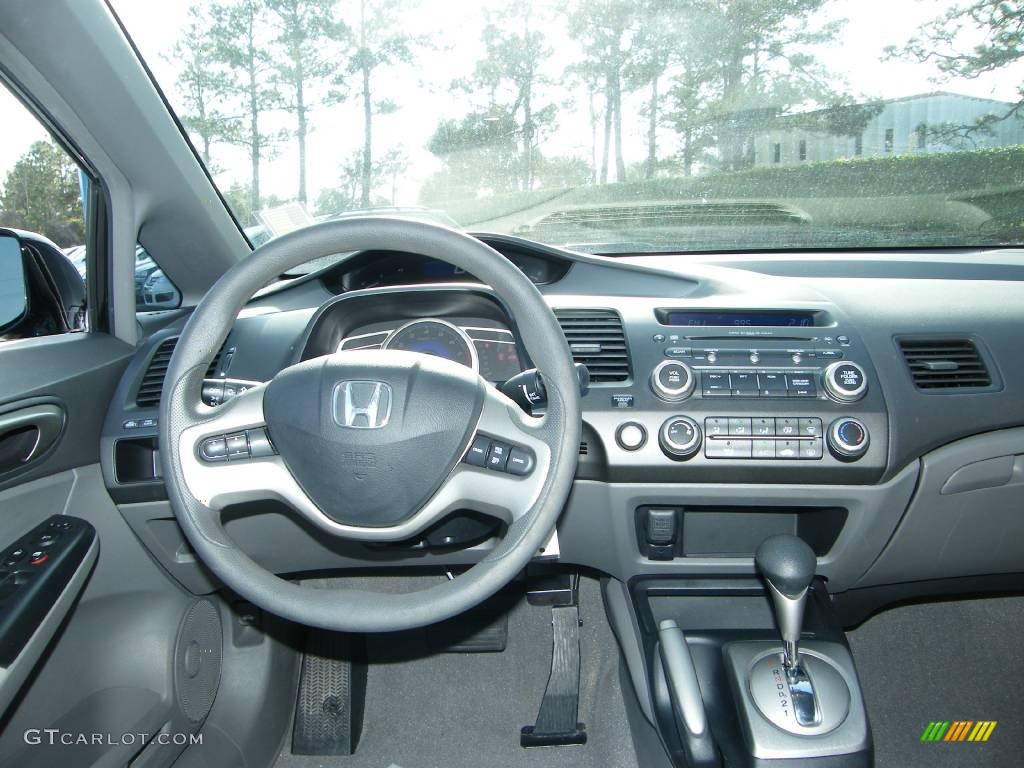 2007 Civic EX Sedan - Nighthawk Black Pearl / Gray photo #17