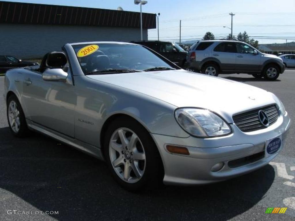 2001 SLK 230 Kompressor Roadster - Brilliant Silver Metallic / Charcoal Black photo #5