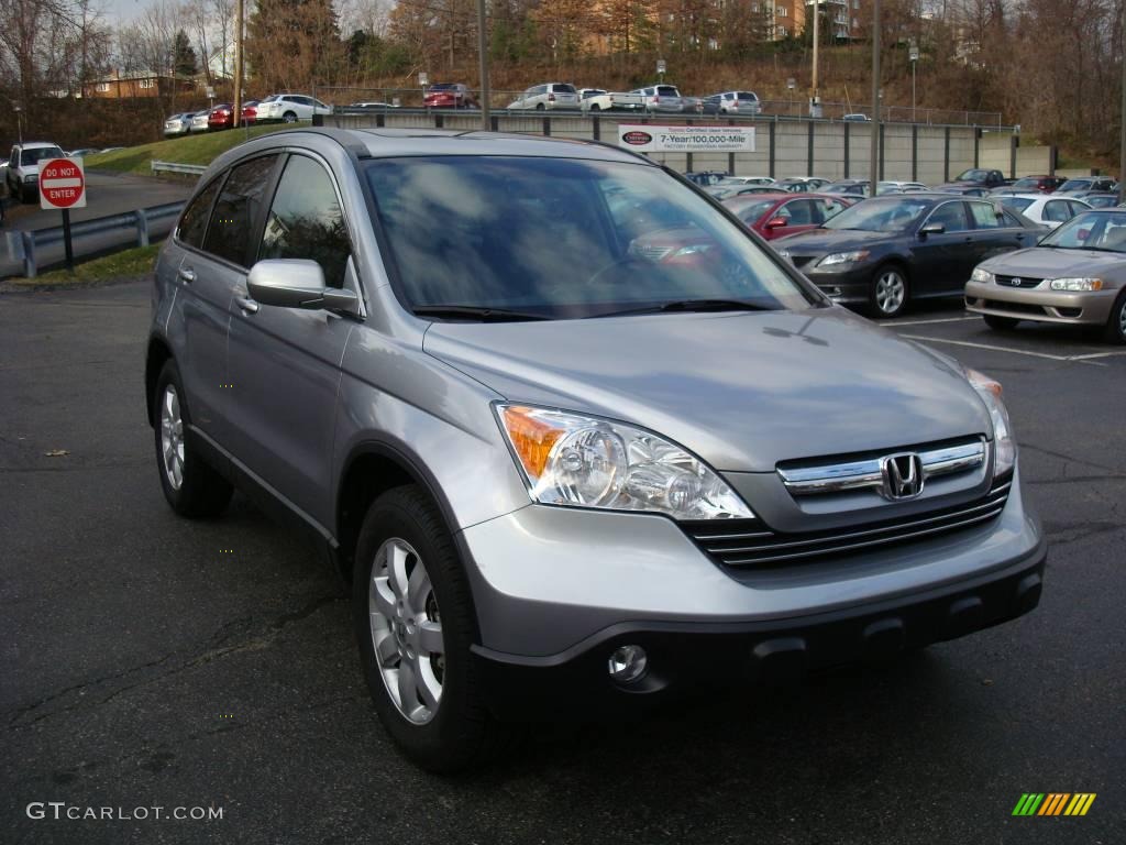 2007 CR-V EX-L 4WD - Whistler Silver Metallic / Black photo #6