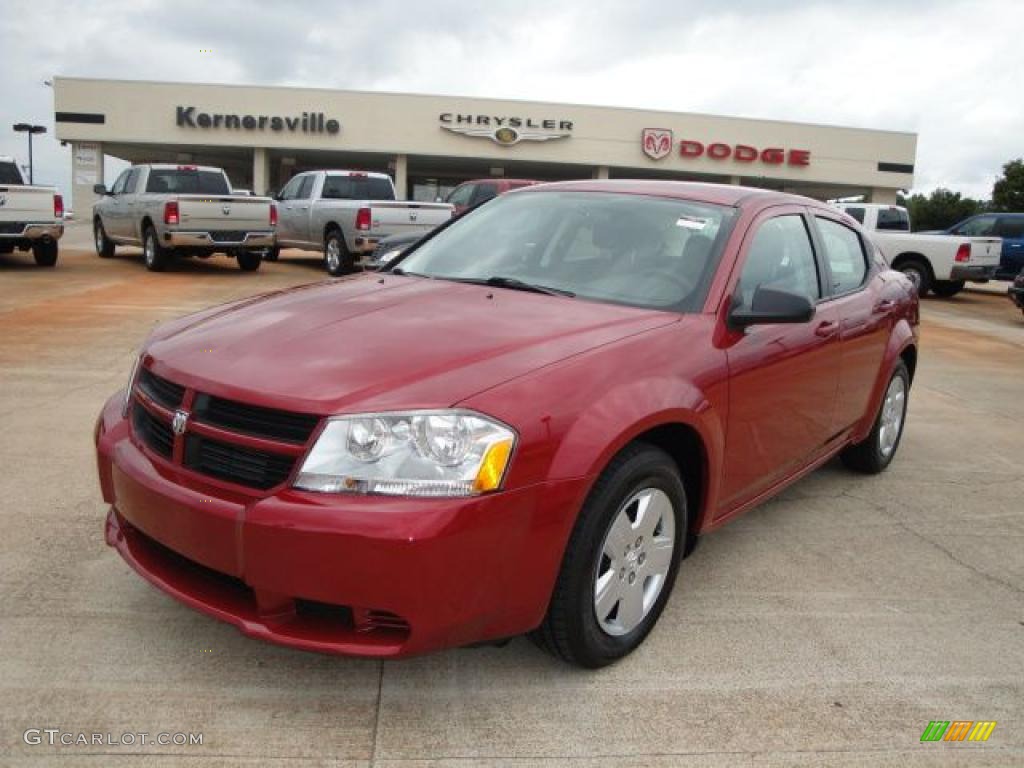 Inferno Red Crystal Pearl Dodge Avenger