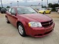 2010 Inferno Red Crystal Pearl Dodge Avenger SXT  photo #7