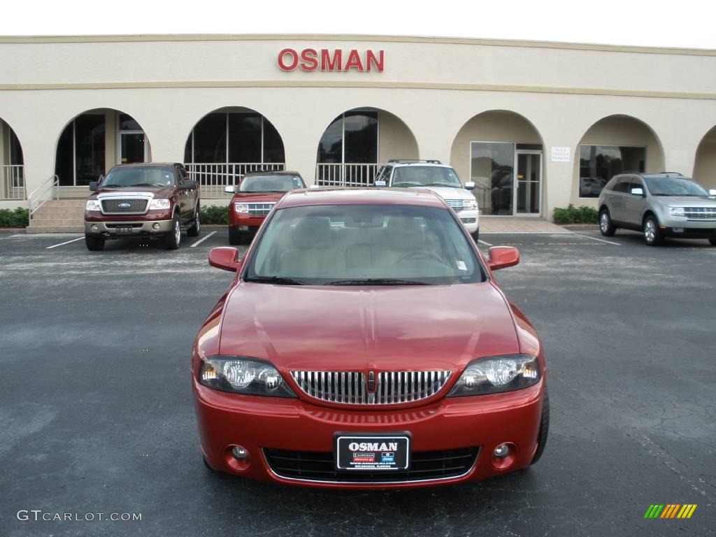 2006 LS V8 - Vivid Red Metallic / Beige photo #8