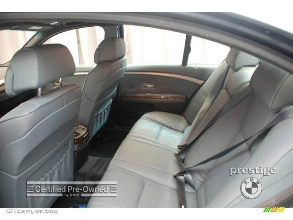 2006 7 Series 750i Sedan - Michigan Blue Metallic / Basalt Grey/Flannel Grey photo #10