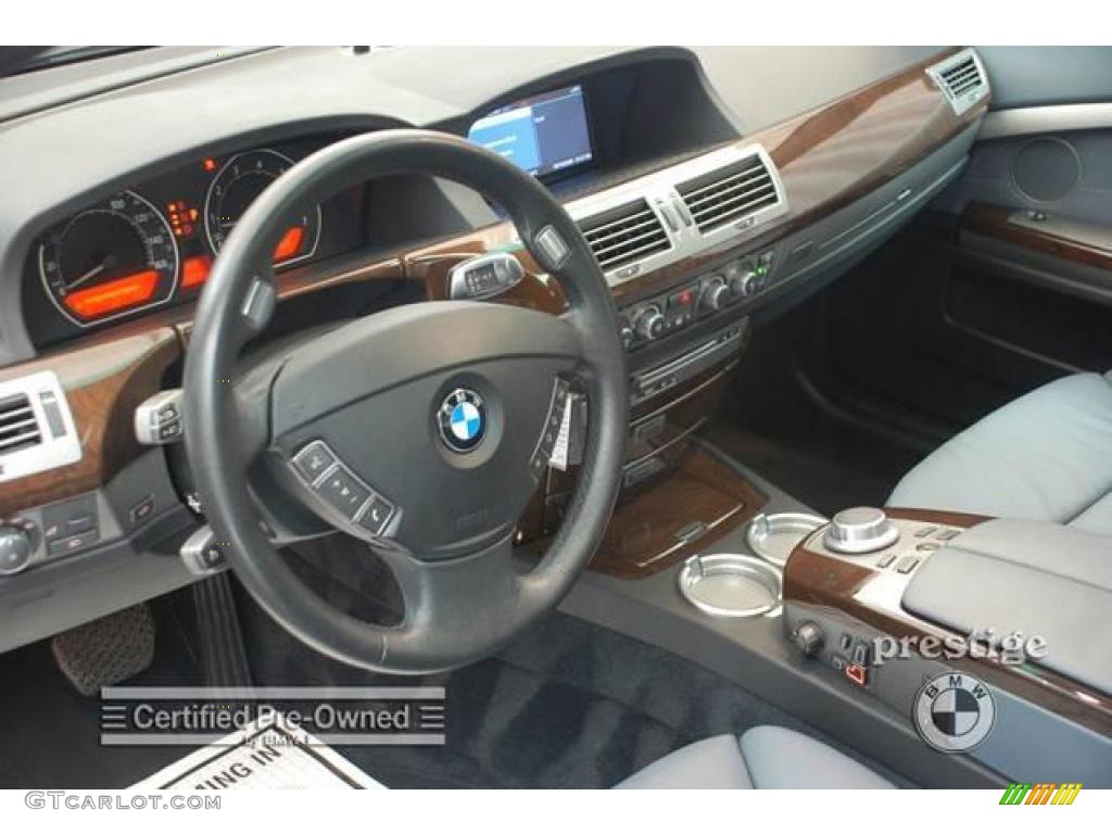 2006 7 Series 750i Sedan - Michigan Blue Metallic / Basalt Grey/Flannel Grey photo #14