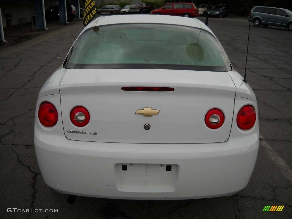 2007 Cobalt LS Coupe - Summit White / Gray photo #3