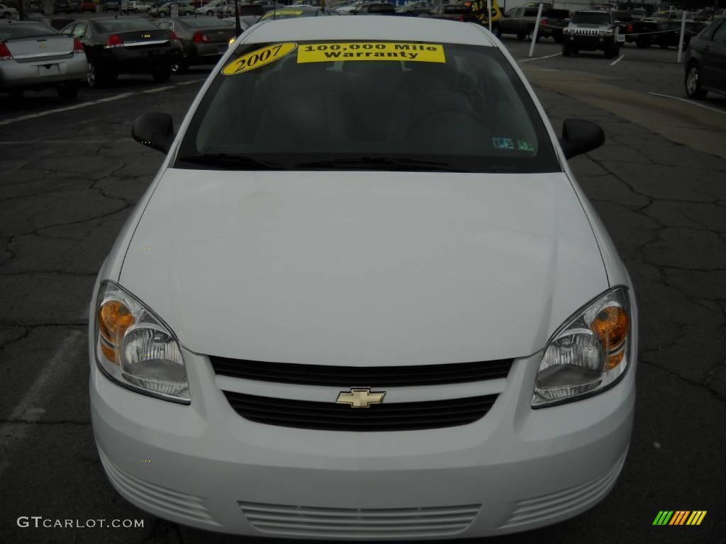 2007 Cobalt LS Coupe - Summit White / Gray photo #18