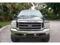 2004 Dark Green Satin Metallic Ford F250 Super Duty Lariat Crew Cab 4x4  photo #13