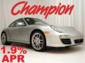 2009 Arctic Silver Metallic Porsche 911 Carrera 4S Coupe  photo #1