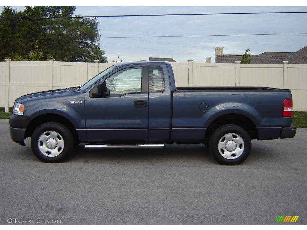 2006 F150 XL Regular Cab - Medium Wedgewood Blue Metallic / Medium/Dark Flint photo #2