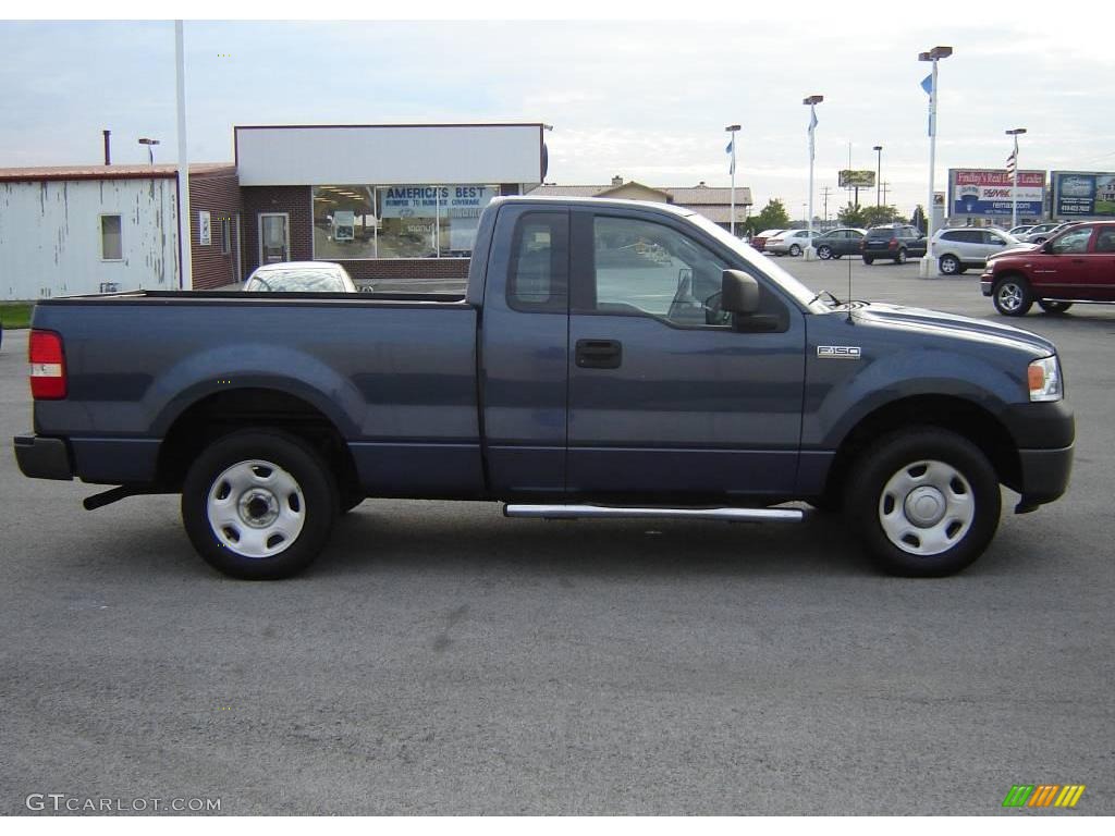 2006 F150 XL Regular Cab - Medium Wedgewood Blue Metallic / Medium/Dark Flint photo #6