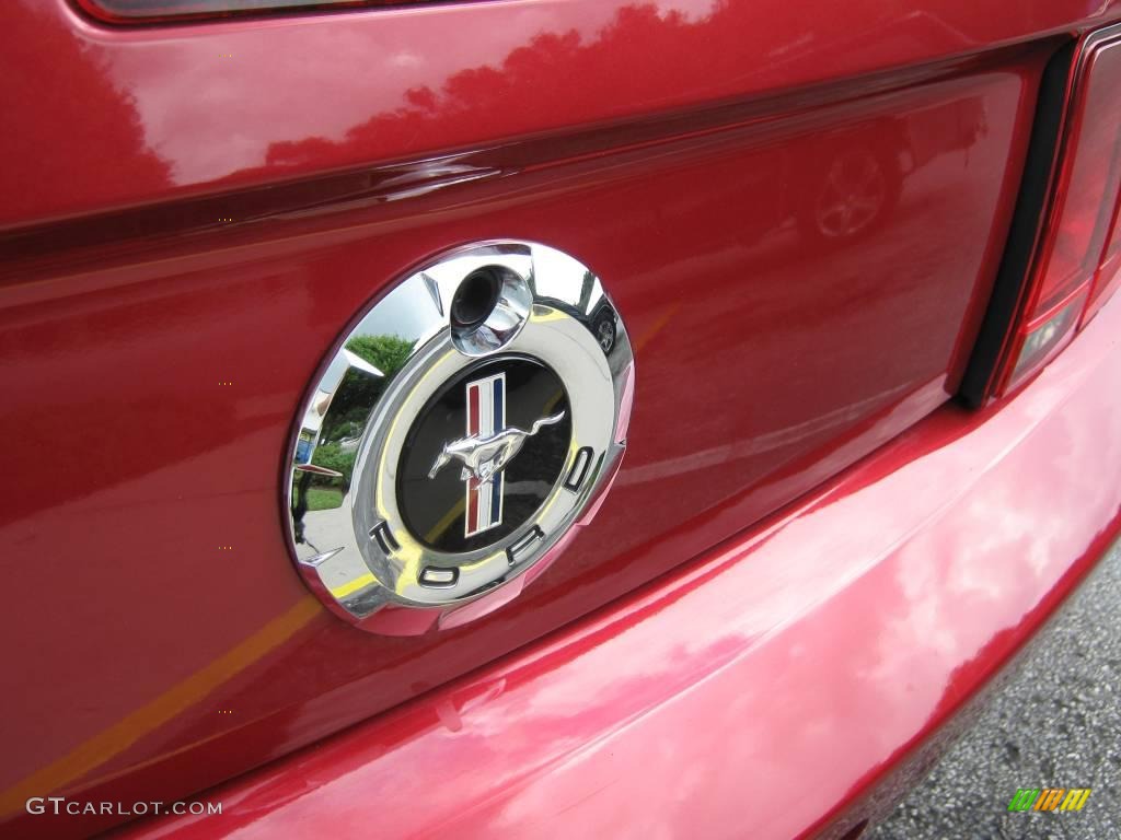 2007 Mustang V6 Premium Coupe - Redfire Metallic / Dark Charcoal photo #11
