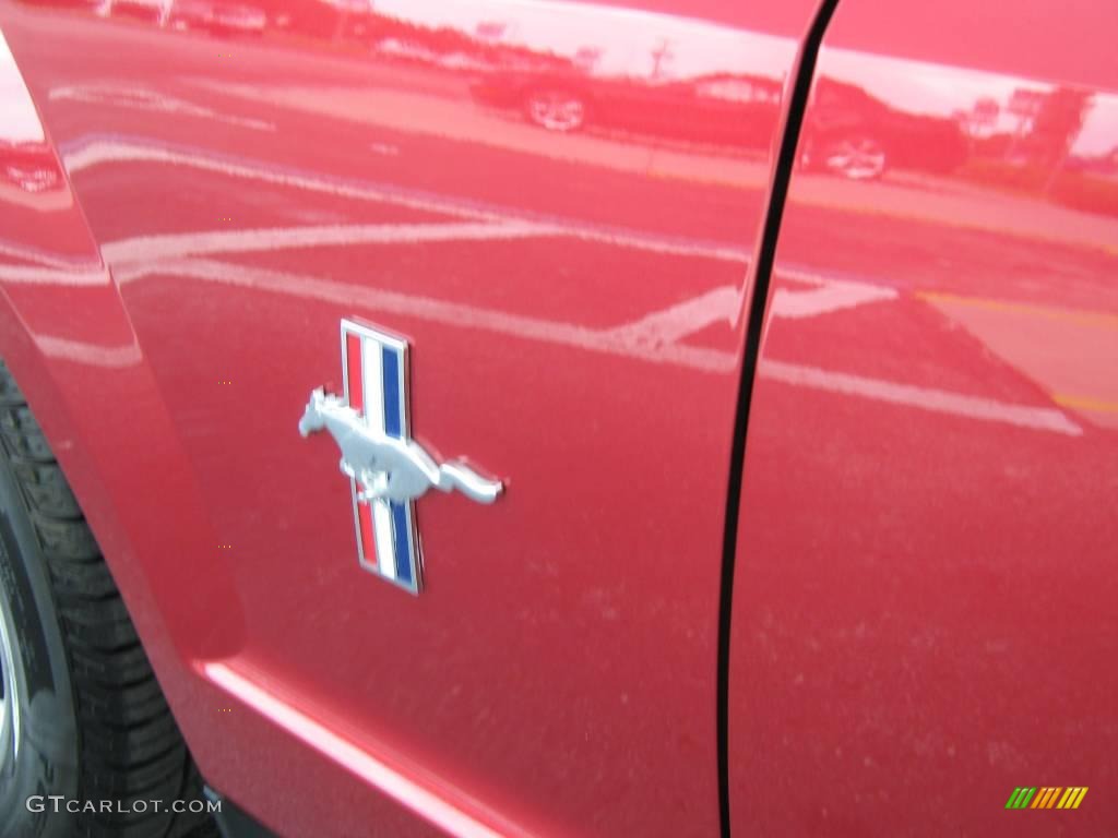2007 Mustang V6 Premium Coupe - Redfire Metallic / Dark Charcoal photo #12