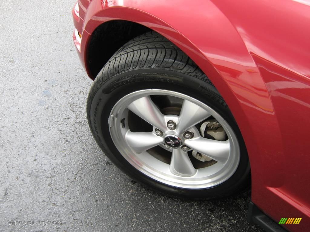 2007 Mustang V6 Premium Coupe - Redfire Metallic / Dark Charcoal photo #13