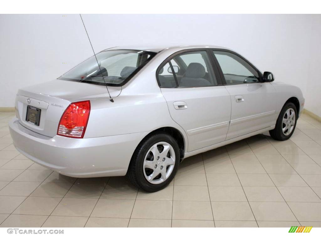 2004 Elantra GLS Sedan - Sterling Silver / Dark Gray photo #6