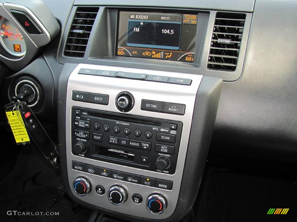 2006 Murano SL - Super Black / Charcoal photo #16