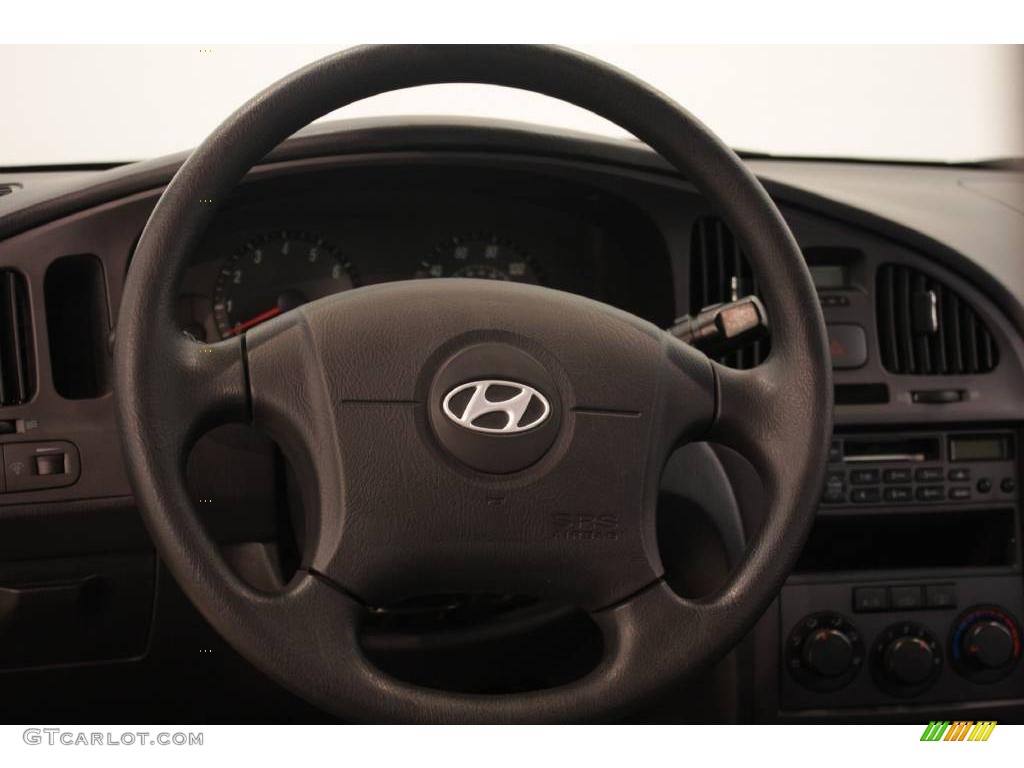 2004 Elantra GLS Sedan - Sterling Silver / Dark Gray photo #10