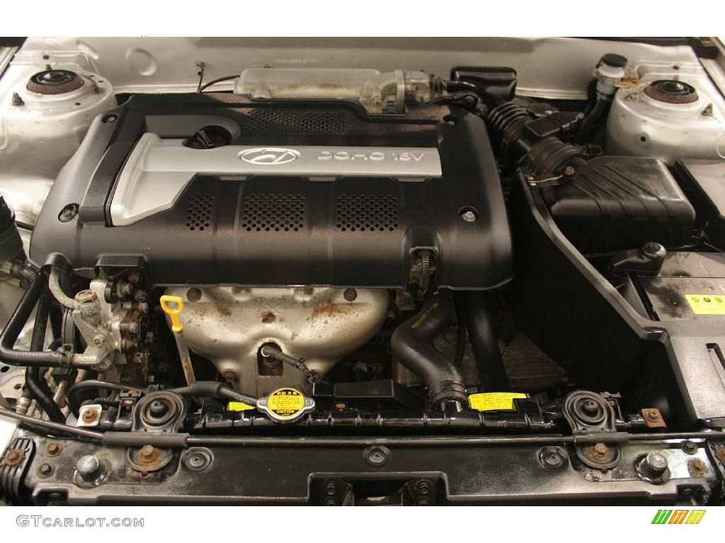 2004 Elantra GLS Sedan - Sterling Silver / Dark Gray photo #19