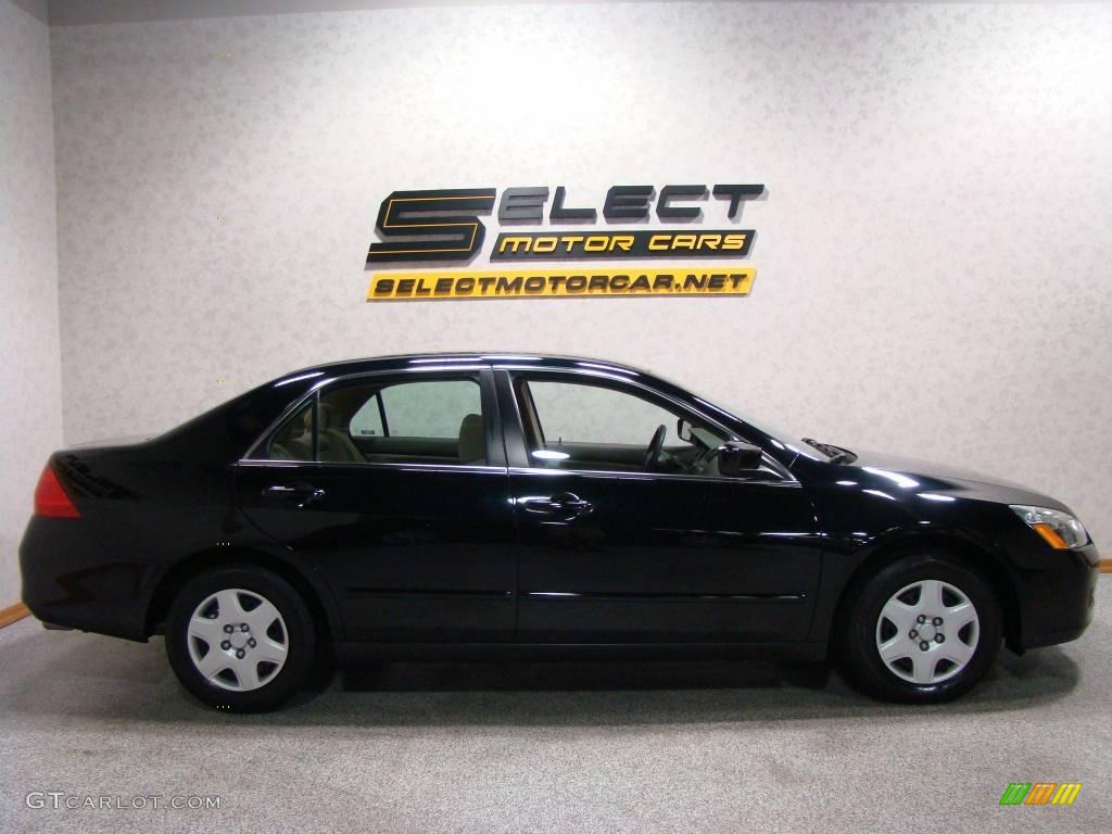 2006 Accord LX Sedan - Nighthawk Black Pearl / Ivory photo #8