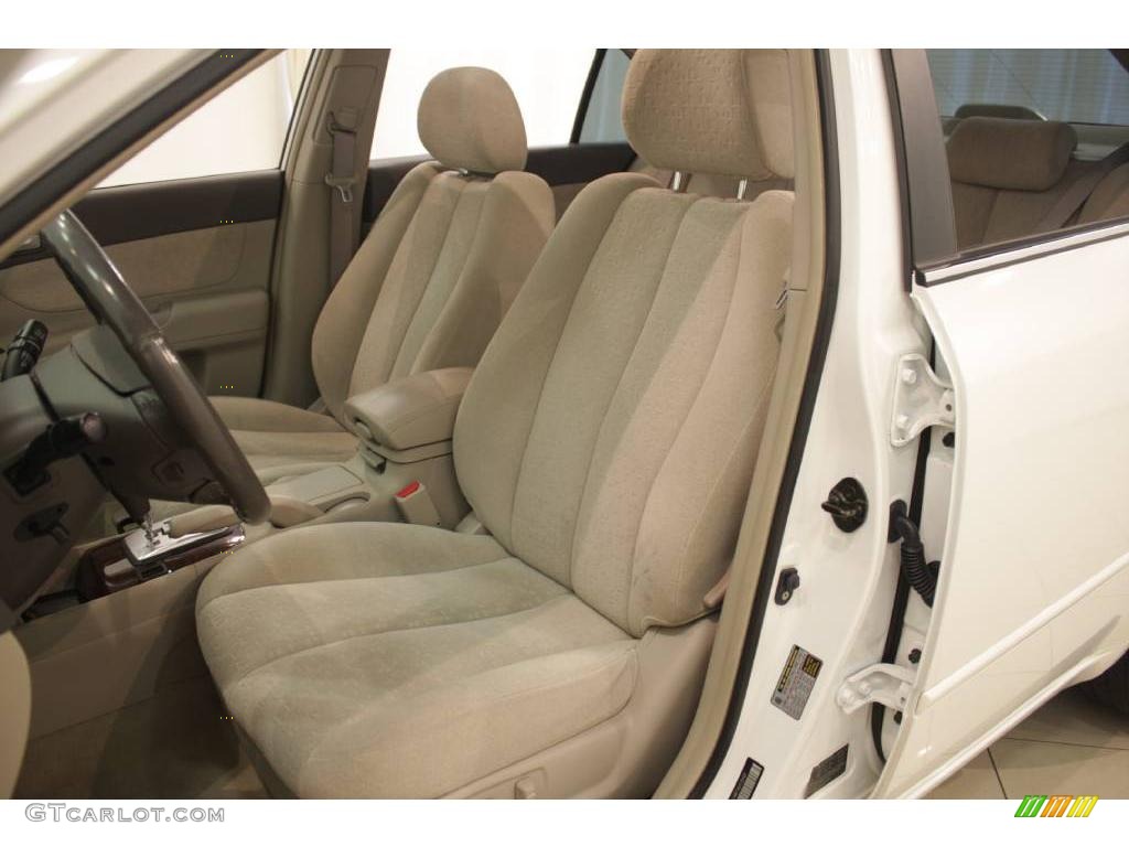 2006 Sonata GLS V6 - Powder White Pearl / Beige photo #10