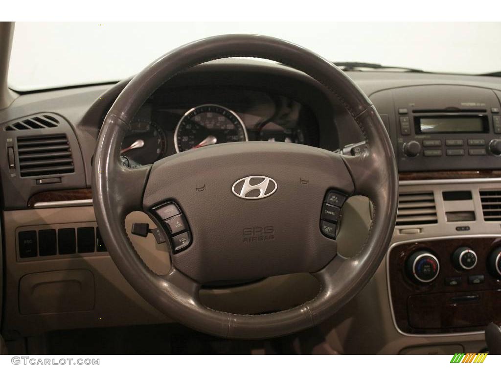 2006 Sonata GLS V6 - Powder White Pearl / Beige photo #11