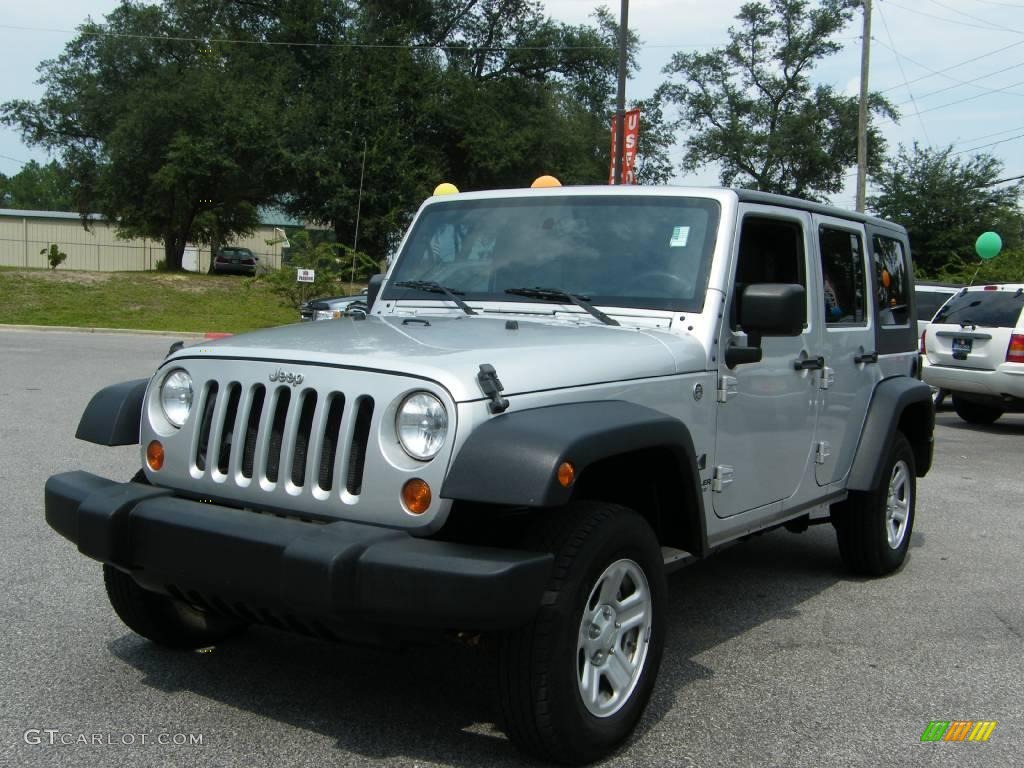 2007 Wrangler Unlimited X 4x4 - Bright Silver Metallic / Dark Slate Gray/Medium Slate Gray photo #1