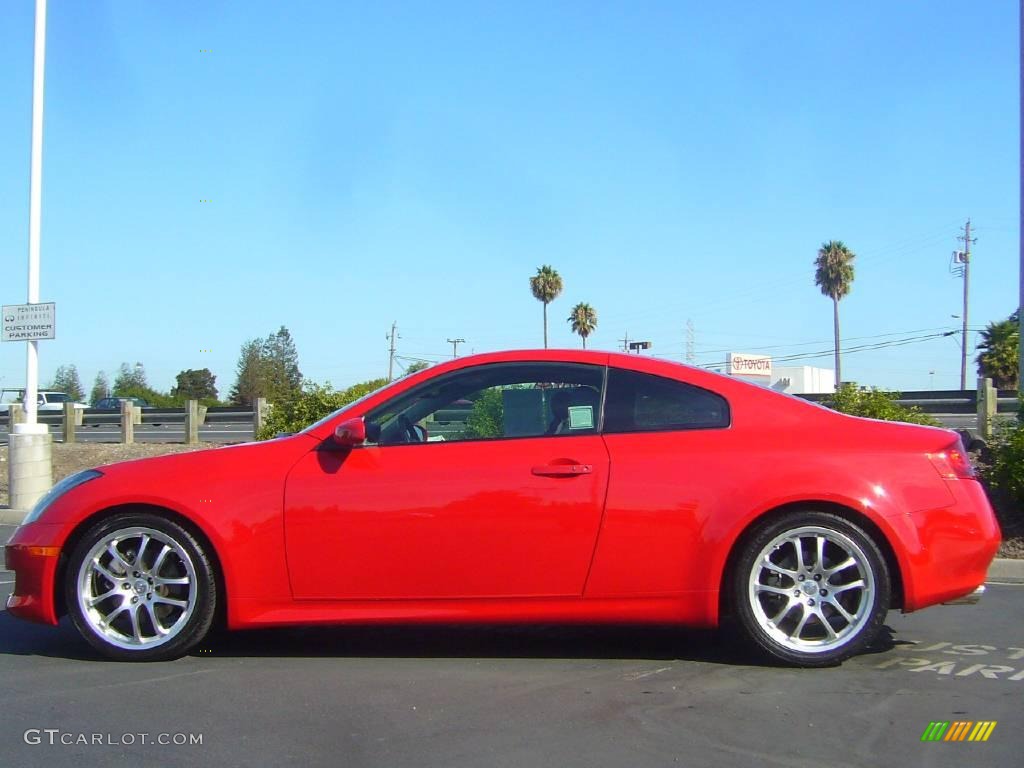 2006 G 35 Coupe - Laser Red Pearl / Graphite photo #4