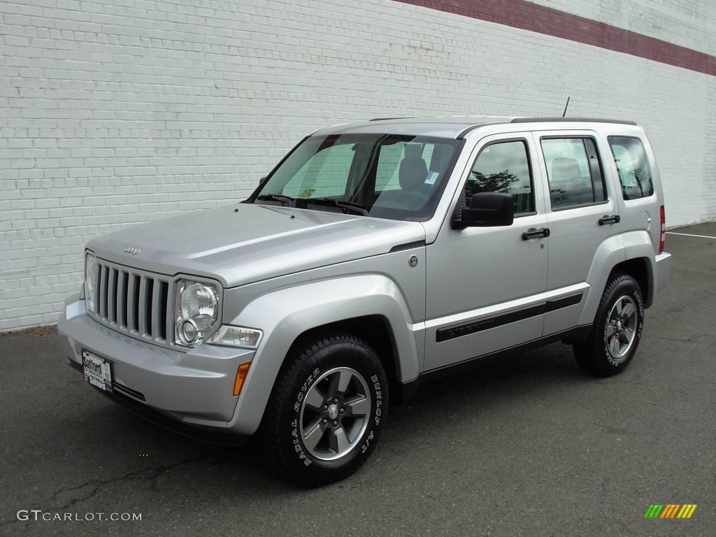 2008 Liberty Sport 4x4 - Bright Silver Metallic / Pastel Slate Gray photo #1