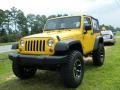 2008 Detonator Yellow Jeep Wrangler X 4x4  photo #1