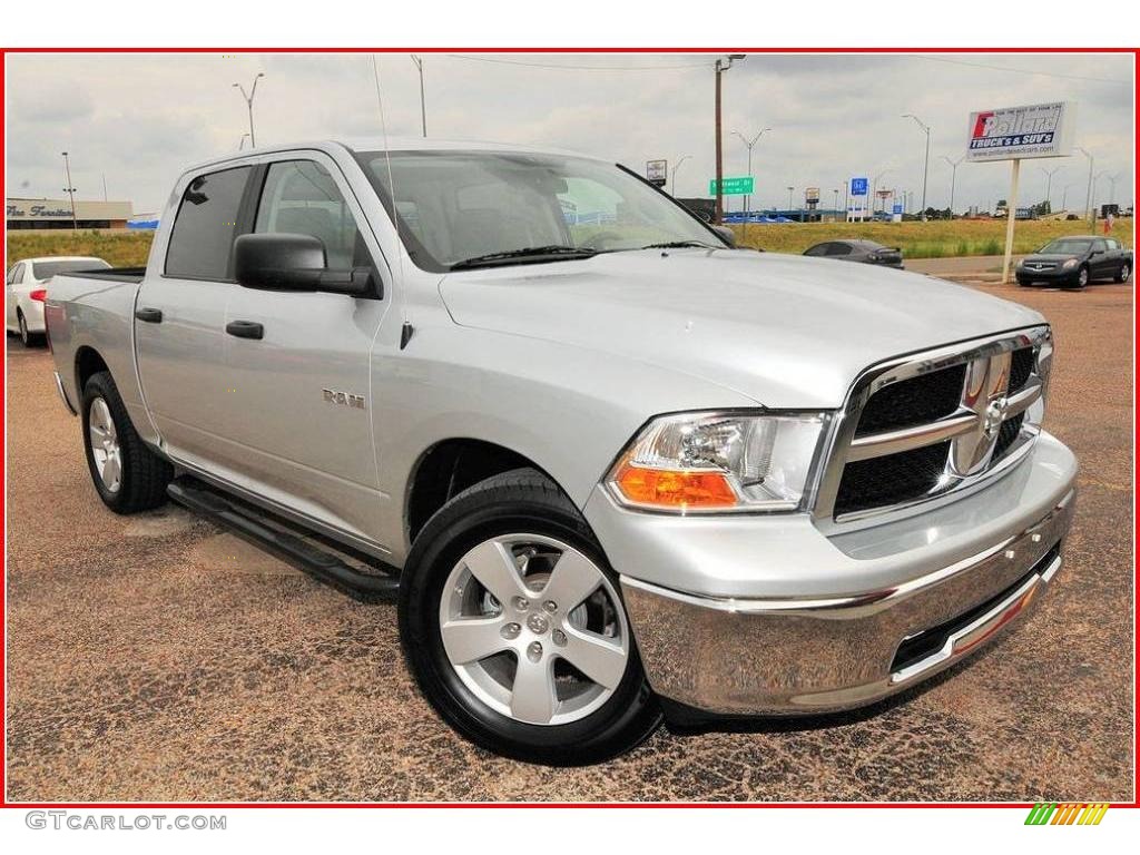 2009 Ram 1500 SLT Crew Cab - Bright Silver Metallic / Dark Slate/Medium Graystone photo #10