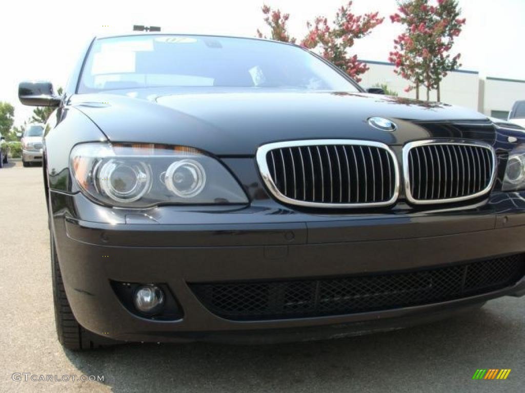 2007 7 Series 750Li Sedan - Black Sapphire Metallic / Black photo #1