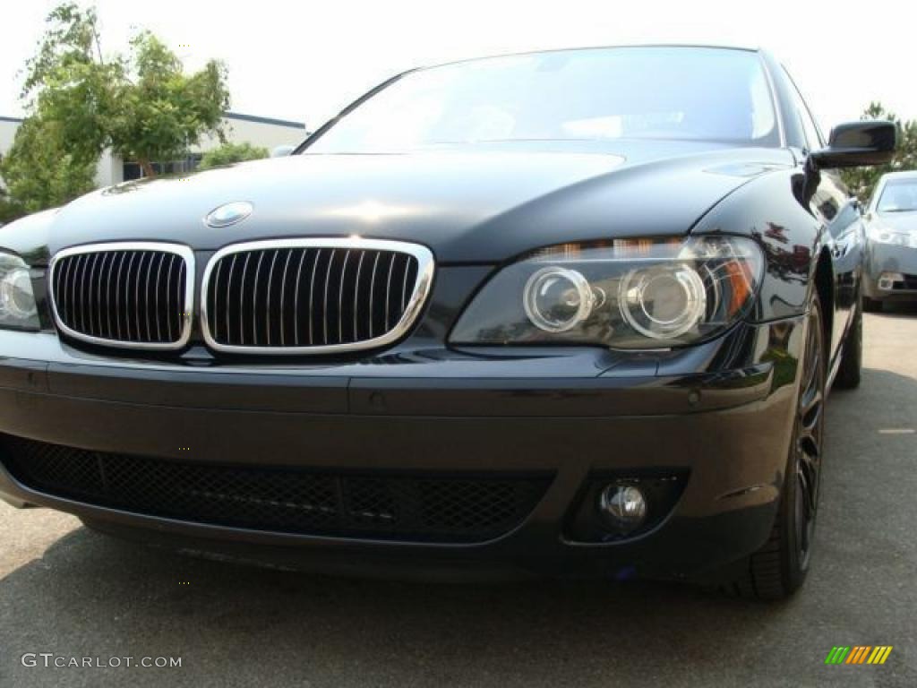 2007 7 Series 750Li Sedan - Black Sapphire Metallic / Black photo #2