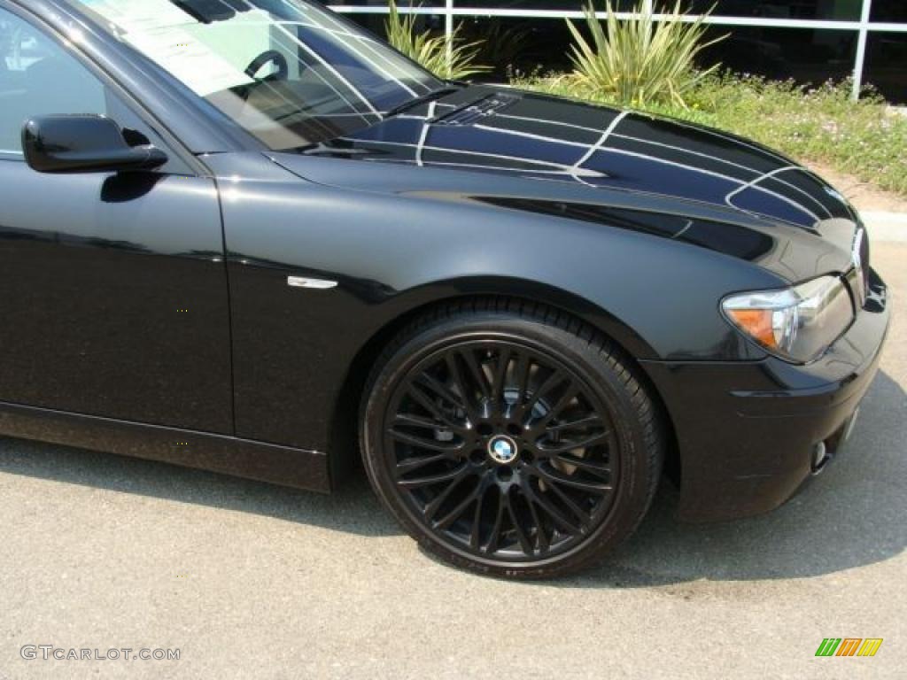 2007 7 Series 750Li Sedan - Black Sapphire Metallic / Black photo #4
