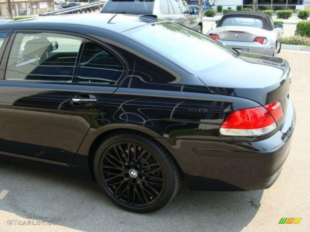 2007 7 Series 750Li Sedan - Black Sapphire Metallic / Black photo #5